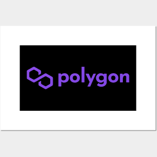 polygon Matic Crypto Matic coin Crytopcurrency Posters and Art